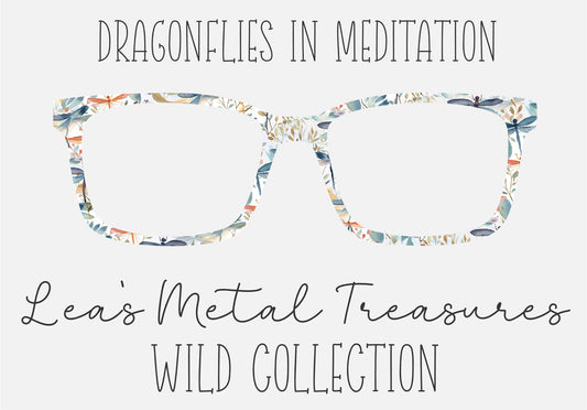 Dragonflies in Meditation Eyewear Frame Toppers COMES WITH MAGNETS