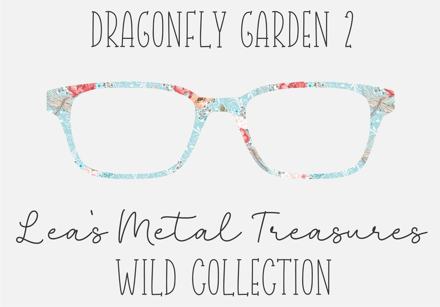 Dragonfly Garden 2 Eyewear Frame Toppers COMES WITH MAGNETS