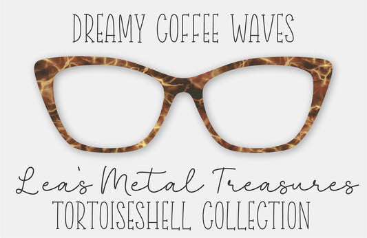Dreamy Coffee Waves FULL PATTERN Tortoiseshell Eyewear Frame Toppers