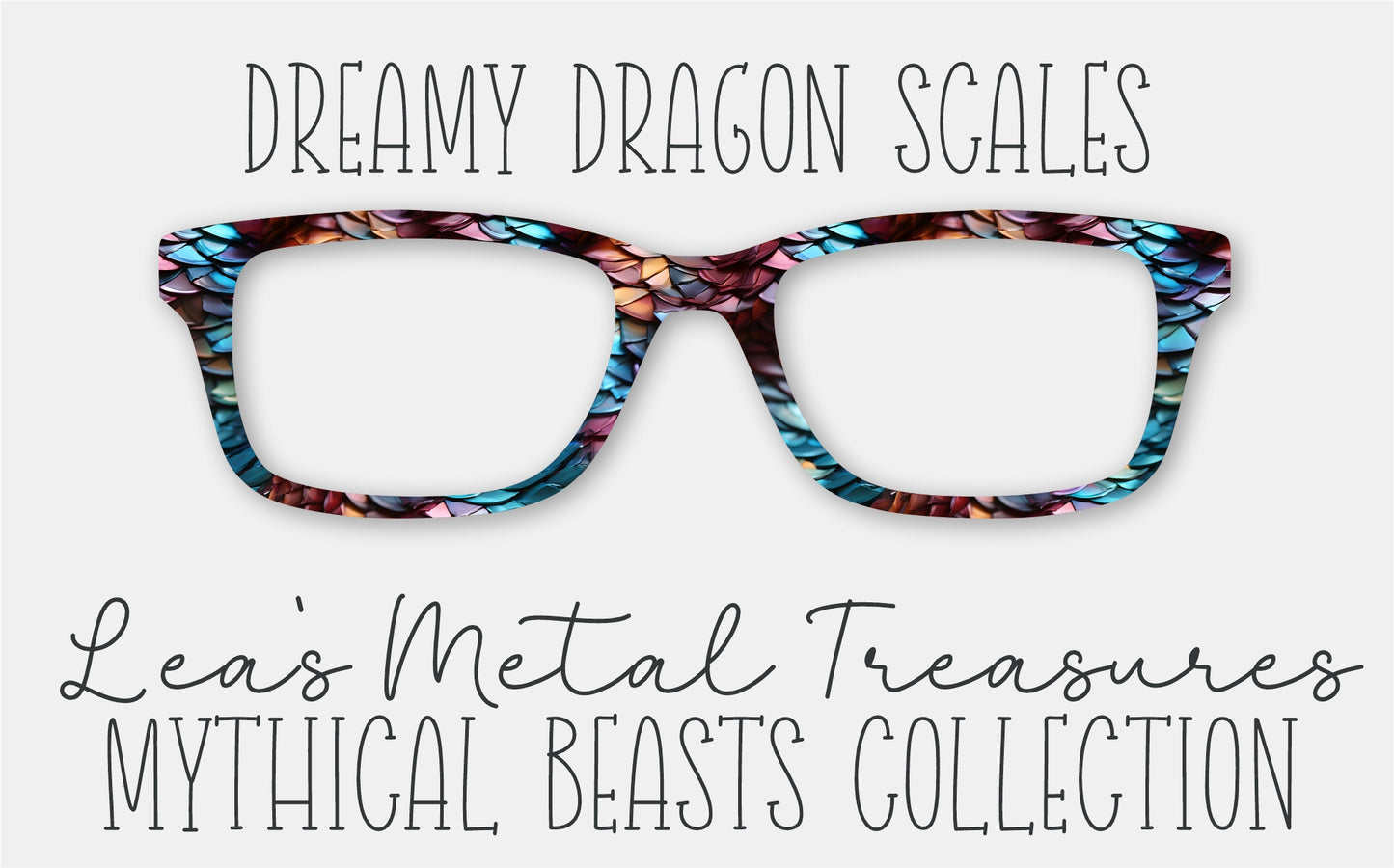 Dreamy Dragon Scales Eyewear Frame Toppers