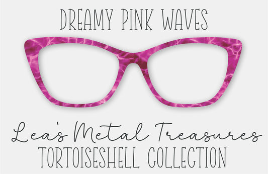 Dreamy Pink Waves FULL PATTERN Tortoiseshell Eyewear Frame Toppers