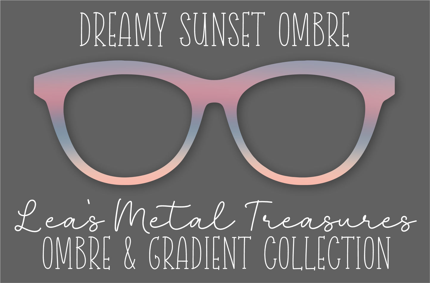 Dreamy Sunset Ombre Eyewear Frame Toppers