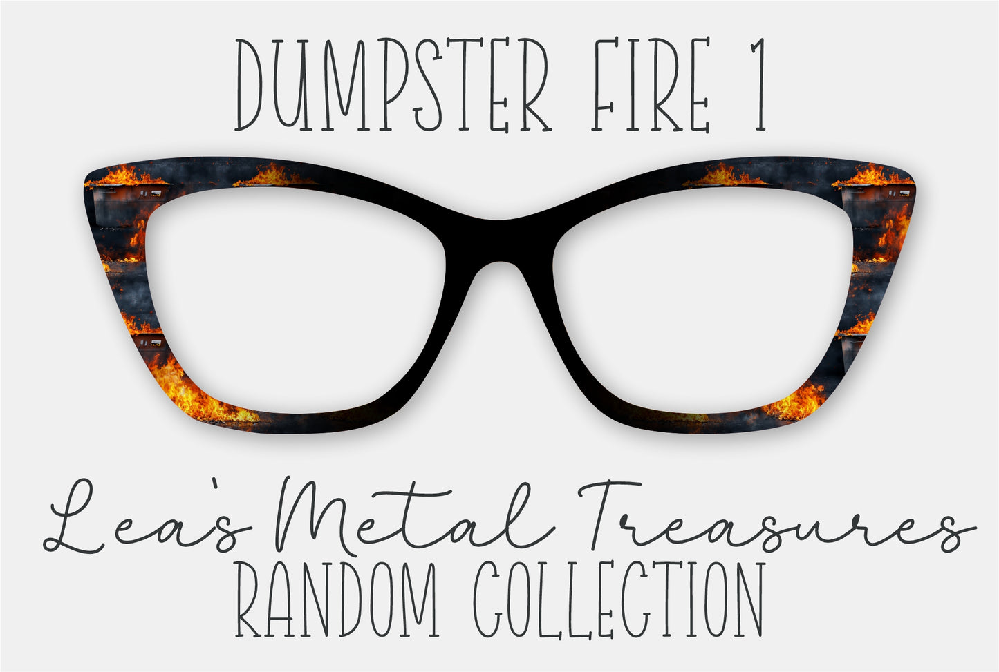 Dumpster Fire 1 • Magnetic Eyeglasses Toppers