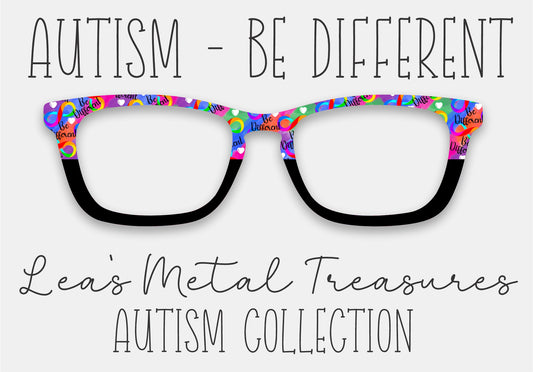 Autism Be Different Eyewear Frame Toppers COMES WITH MAGNETS