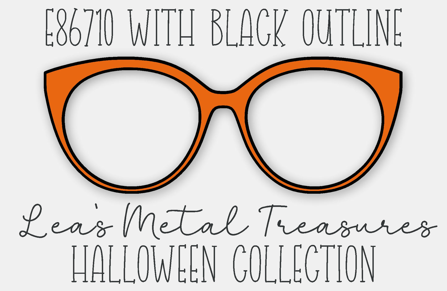 E86710 With Black Outline Eyewear Frame Toppers