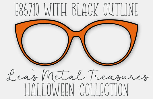 E86710 With Black Outline Eyewear Frame Toppers