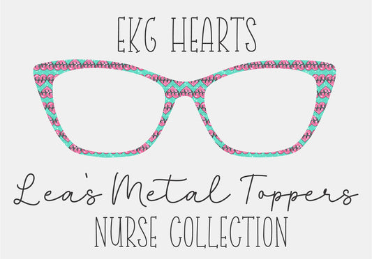 EKG HEARTS Eyewear Frame Toppers COMES WITH MAGNETS