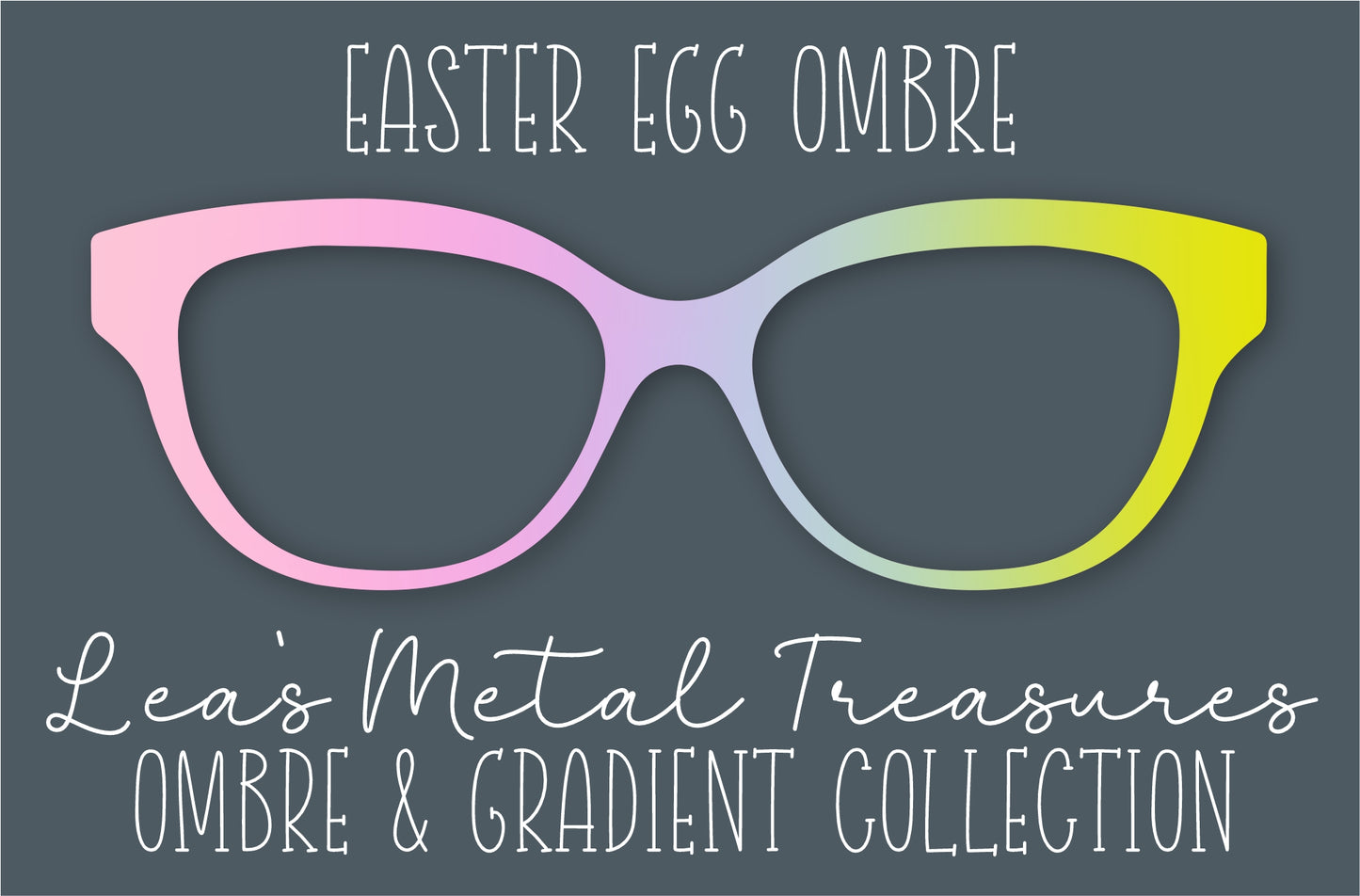 Easter Egg Ombre Eyewear Frame Toppers