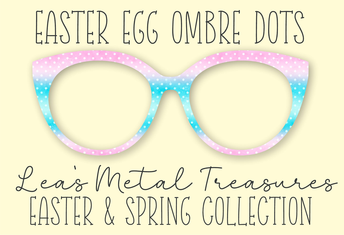 Easter Egg Ombre Dots • Ready to Ship Easter • Magnetic Eyeglasses Toppers