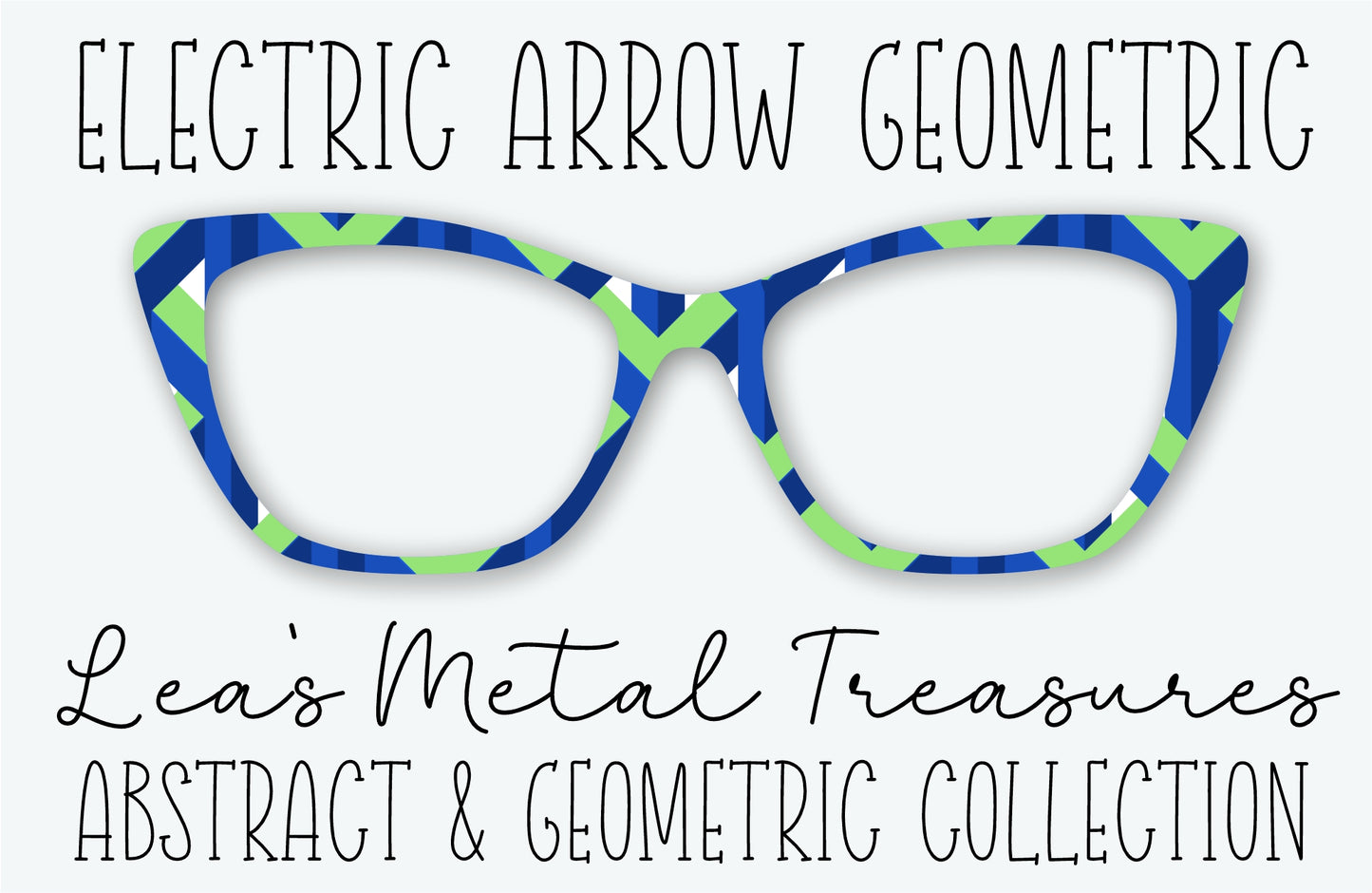 ELECTRIC ARROW GEOMETRIC Eyewear Frame Toppers • MARCH 2026 TOPPER OF THE MONTH
