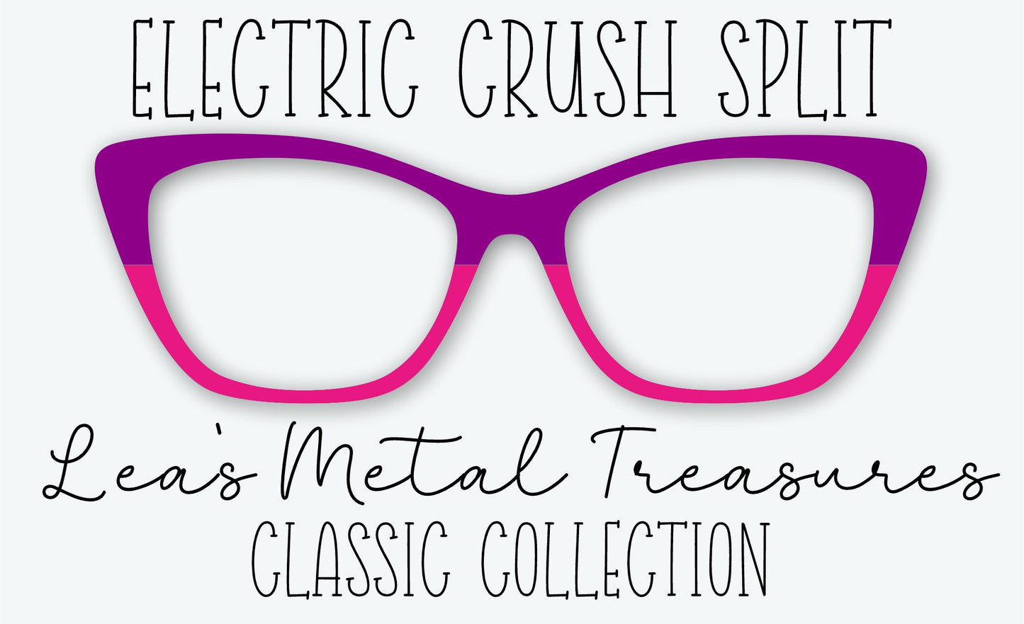 Electric Crush Split Eyewear Frame Toppers