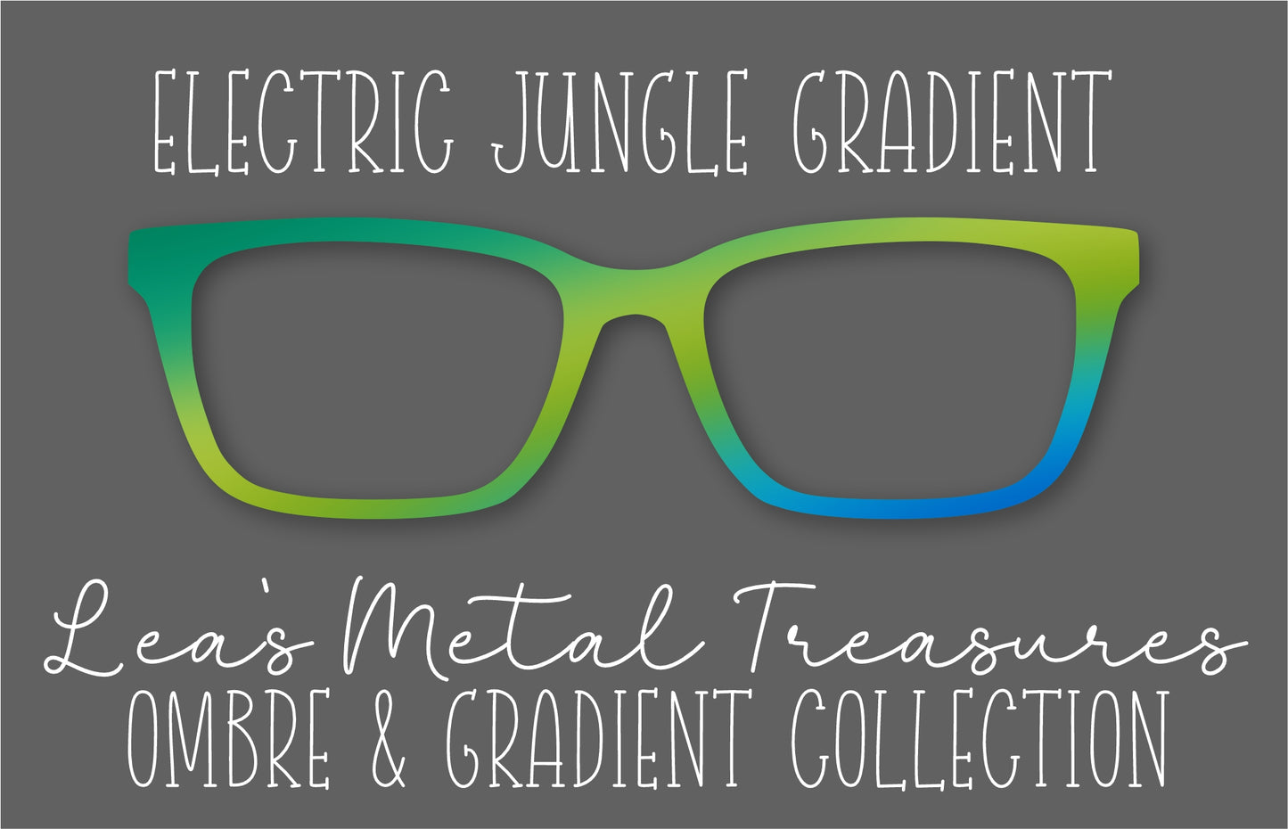 Electric Jungle Gradient Eyewear Frame Toppers