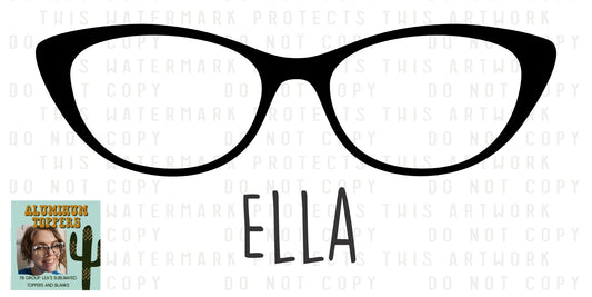 Ella SUBLIMATION BLANKS for DIY Eyewear Frame Toppers DO NOT COME WITH MAGNETS