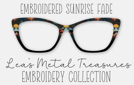 Embroidered Sunrise Fade • Magnetic Eyeglasses Toppers