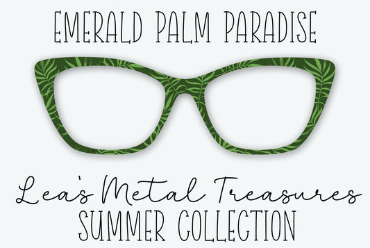 Emerald Palm Paradise Eyewear Frame Toppers