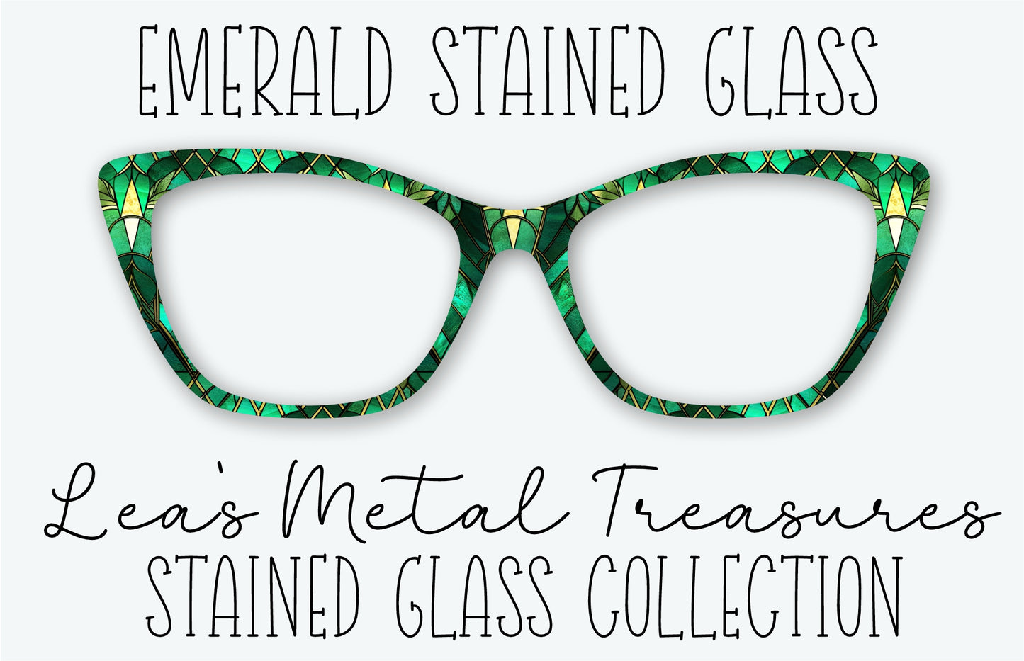 Emerald Stained Glass Eyewear Frame Toppers • Subscription Box Semi Exclusive COMING MARCH 2026