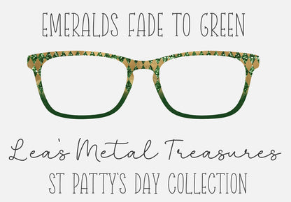 EMERALDS FADE TO GREEN Eyewear Frame Toppers COMES WITH MAGNETS