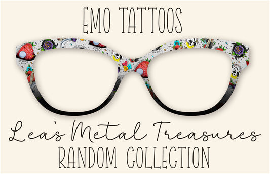 EMO Tatoos Eyewear Frame Toppers COMES WITH MAGNETS