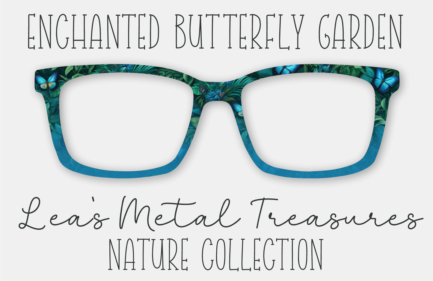 Enchanted Butterfly Garden Eyewear Frame Toppers