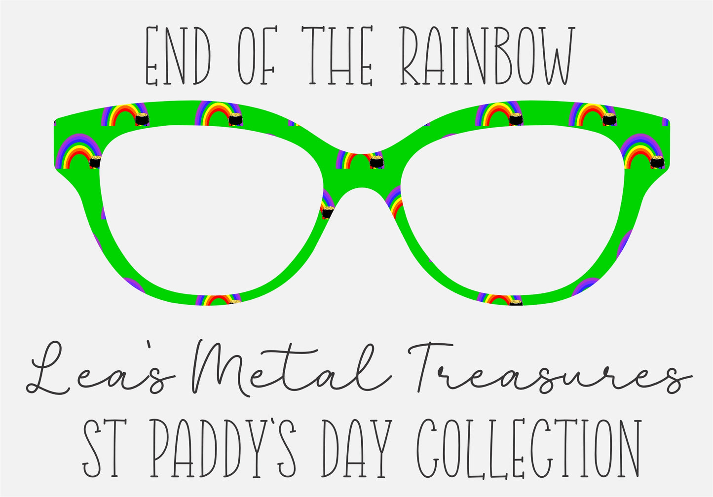 END OF THE RAINBOW Eyewear Frame Toppers COMES WITH MAGNETS