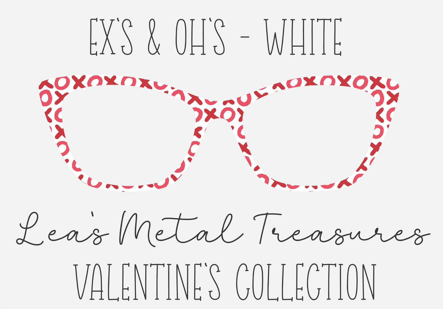 EXES AND OHS WHITE Eyewear Frame Toppers COMES WITH MAGNETS