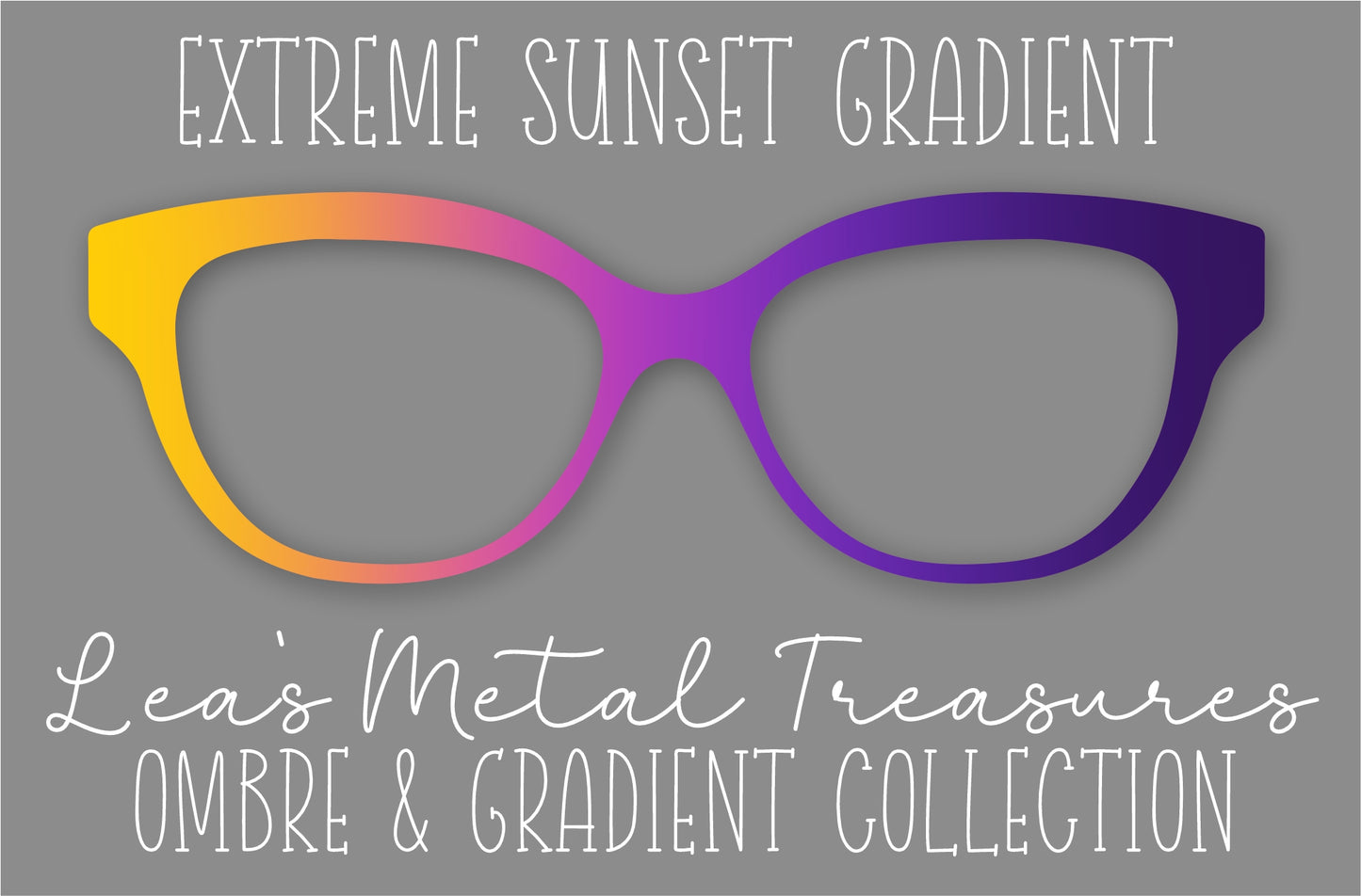 Extreme Sunset Gradient Eyewear Frame Toppers