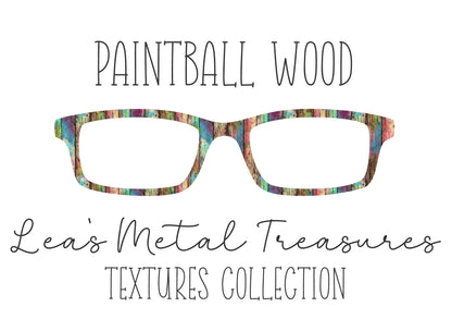 Paintball wood  Eyewear Frame Toppers COMES WITH MAGNETS