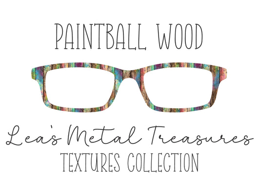 Paintball wood  Eyewear Frame Toppers COMES WITH MAGNETS