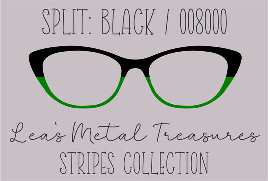 Split black 008000 Eyewear Frame Toppers COMES WITH MAGNETS