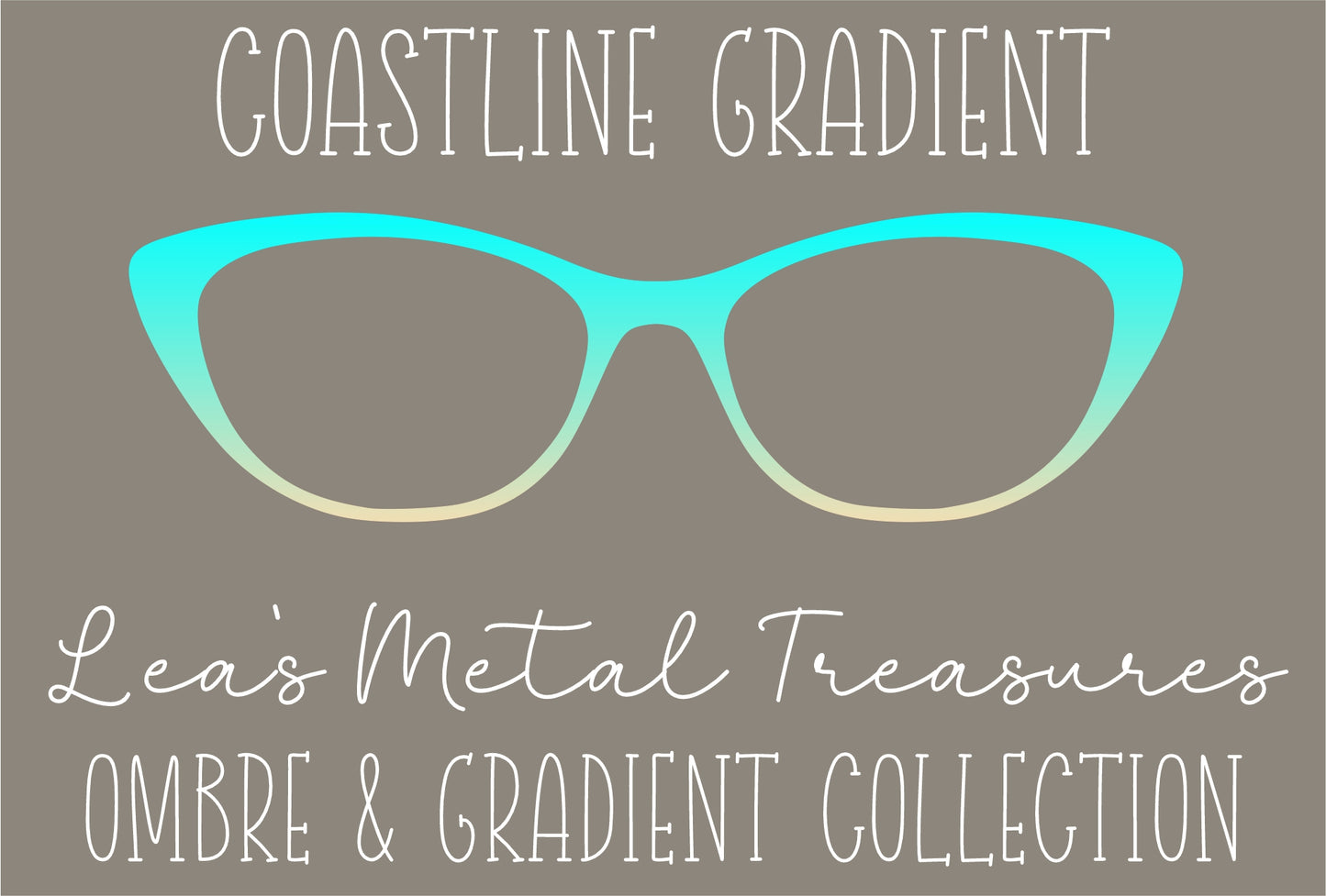 Coastline Gradient Eyewear Frame Toppers COMES WITH MAGNETS