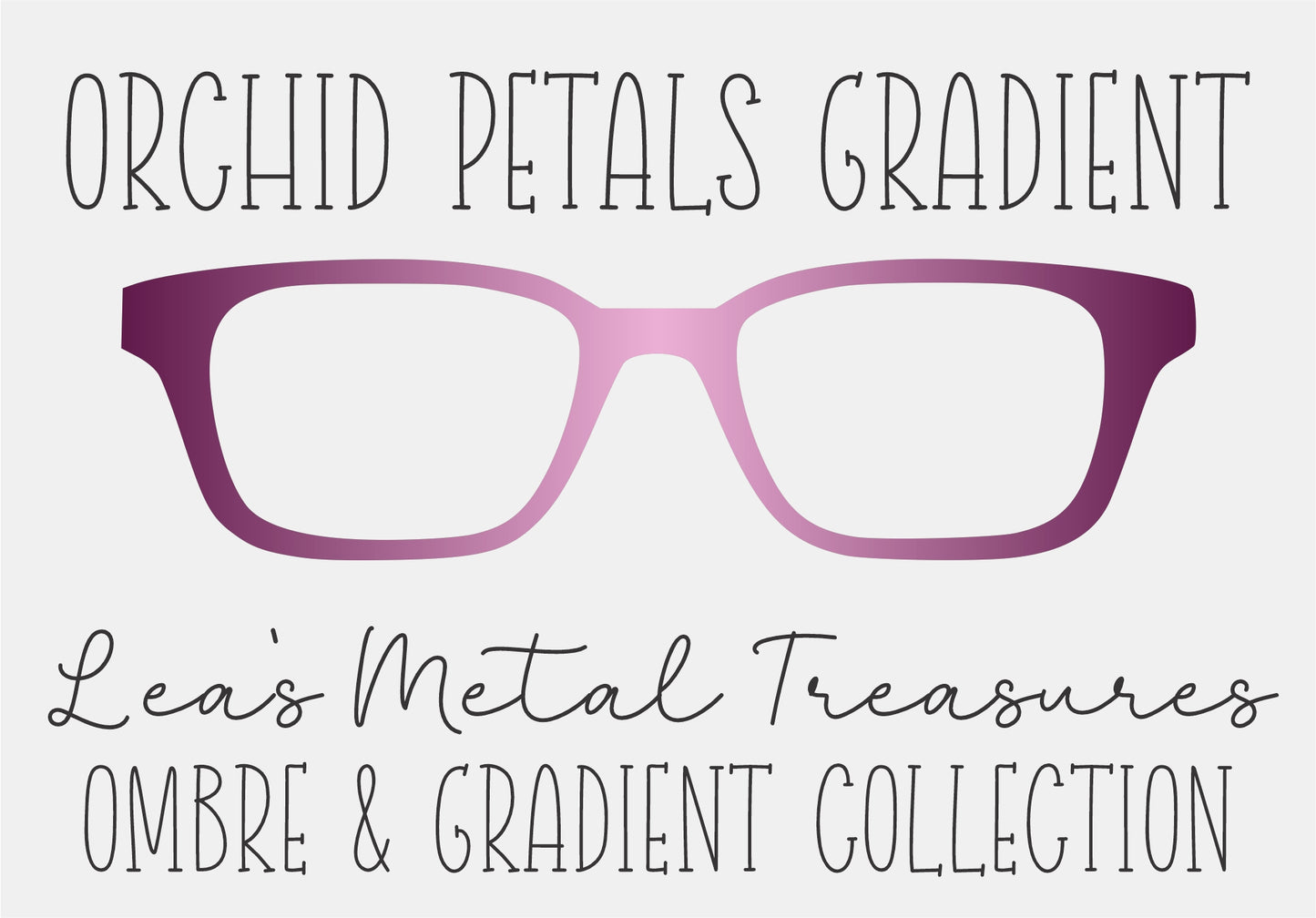 Orchid Petals Gradient Eyewear Frame Toppers COMES WITH MAGNETS