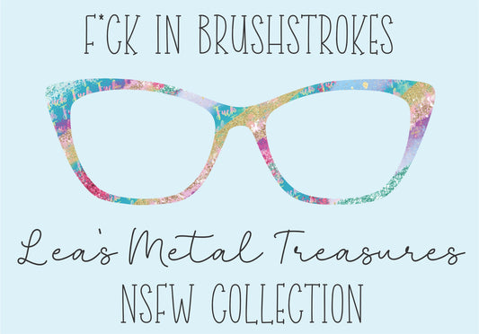 F-ck in brushstrokes Eyewear Frame Toppers COMES WITH MAGNETS