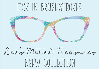 F-ck in brushstrokes Eyewear Frame Toppers COMES WITH MAGNETS