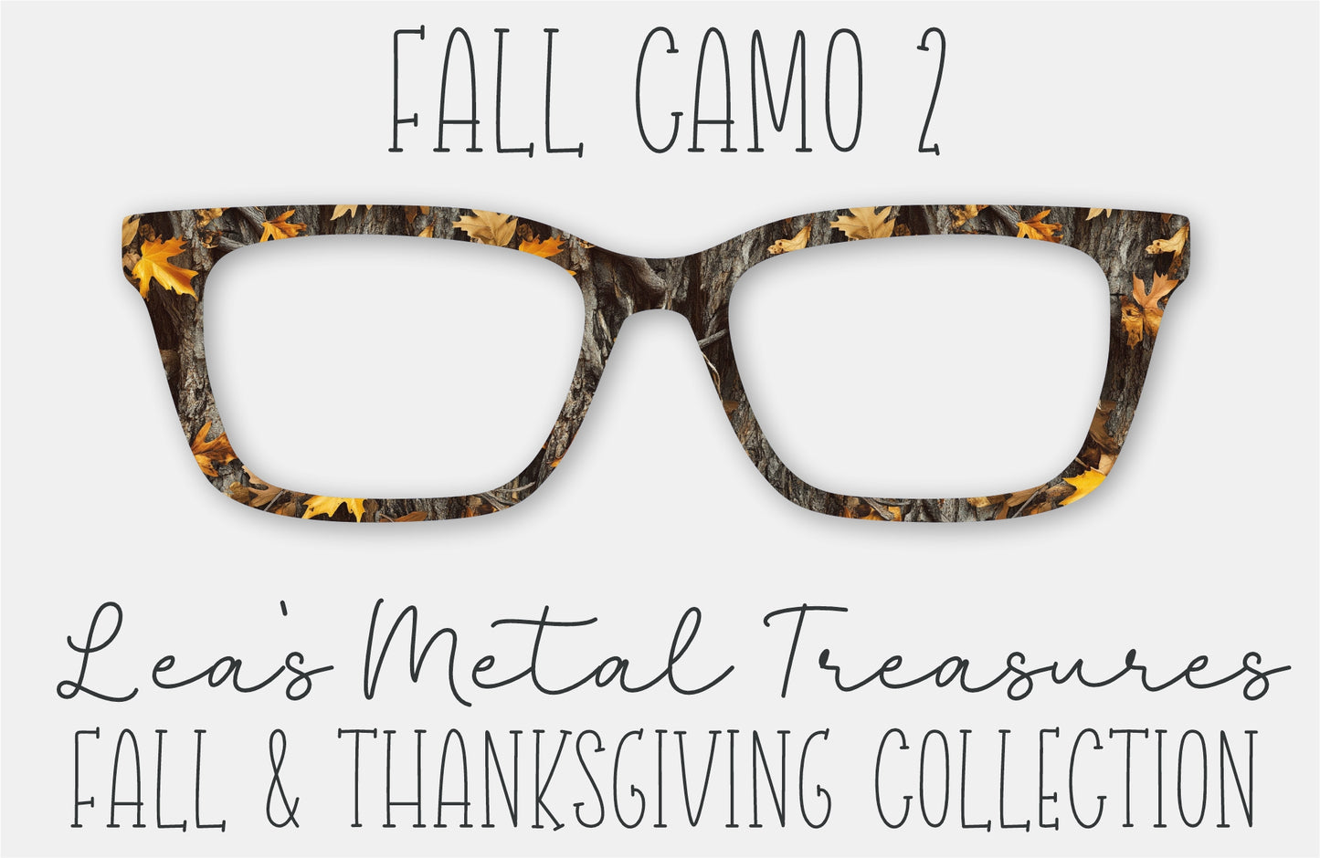 FALL CAMO 2 Eyewear Frame Toppers • October 2025 Topper of the Month
