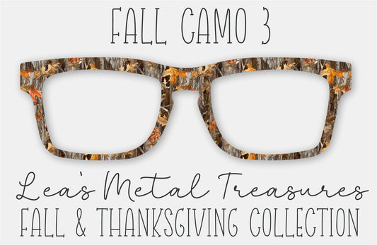 FALL CAMO 3 Eyewear Frame Toppers • October 2025 Topper of the Month