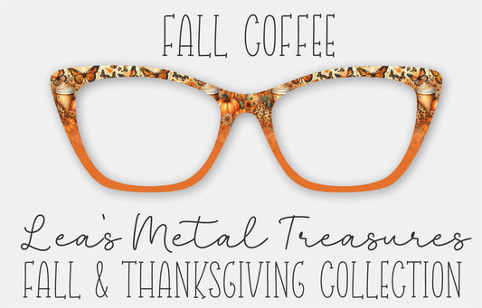 Fall Coffee Eyewear Frame Toppers