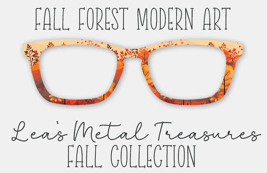 Fall Forest Modern Art Magnetic Eyewear Frame Toppers - September 25 Topper of the Month