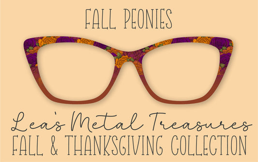 Fall Peonies Eyewear Frame Toppers