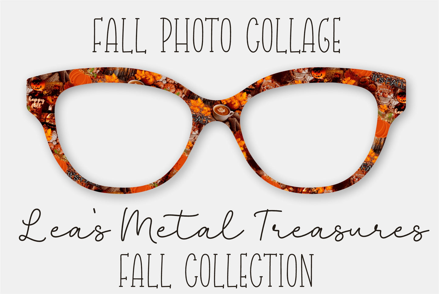 Fall Photo Collage Eyewear Frame Toppers COMES WITH MAGNETS