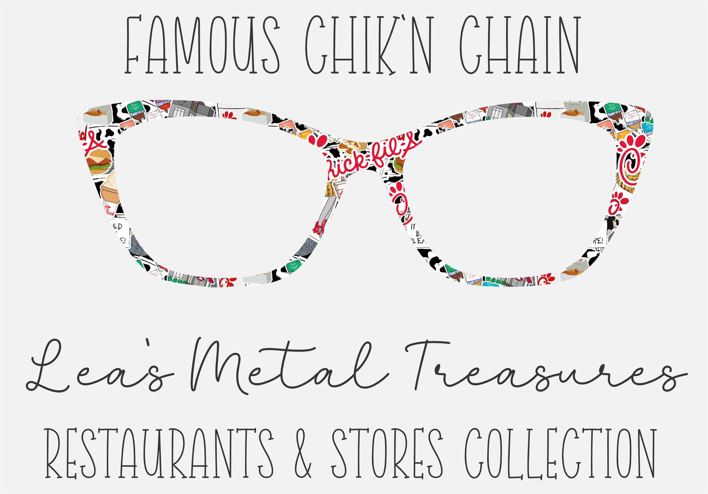 FAMOUS CHIKN CHAIN Eyewear Frame Toppers COMES WITH MAGNETS