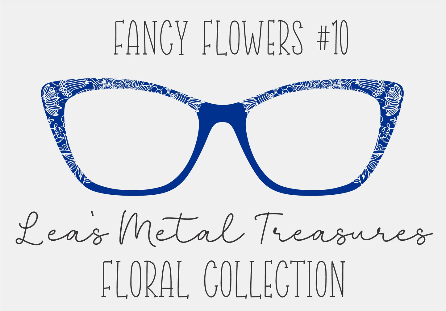 Fancy Flowers 10 Eyewear Frame Toppers COMES WITH MAGNETS