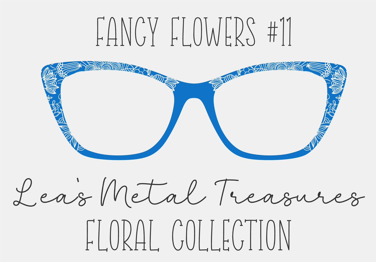 Fancy Flowers 11 Eyewear Frame Toppers COMES WITH MAGNETS