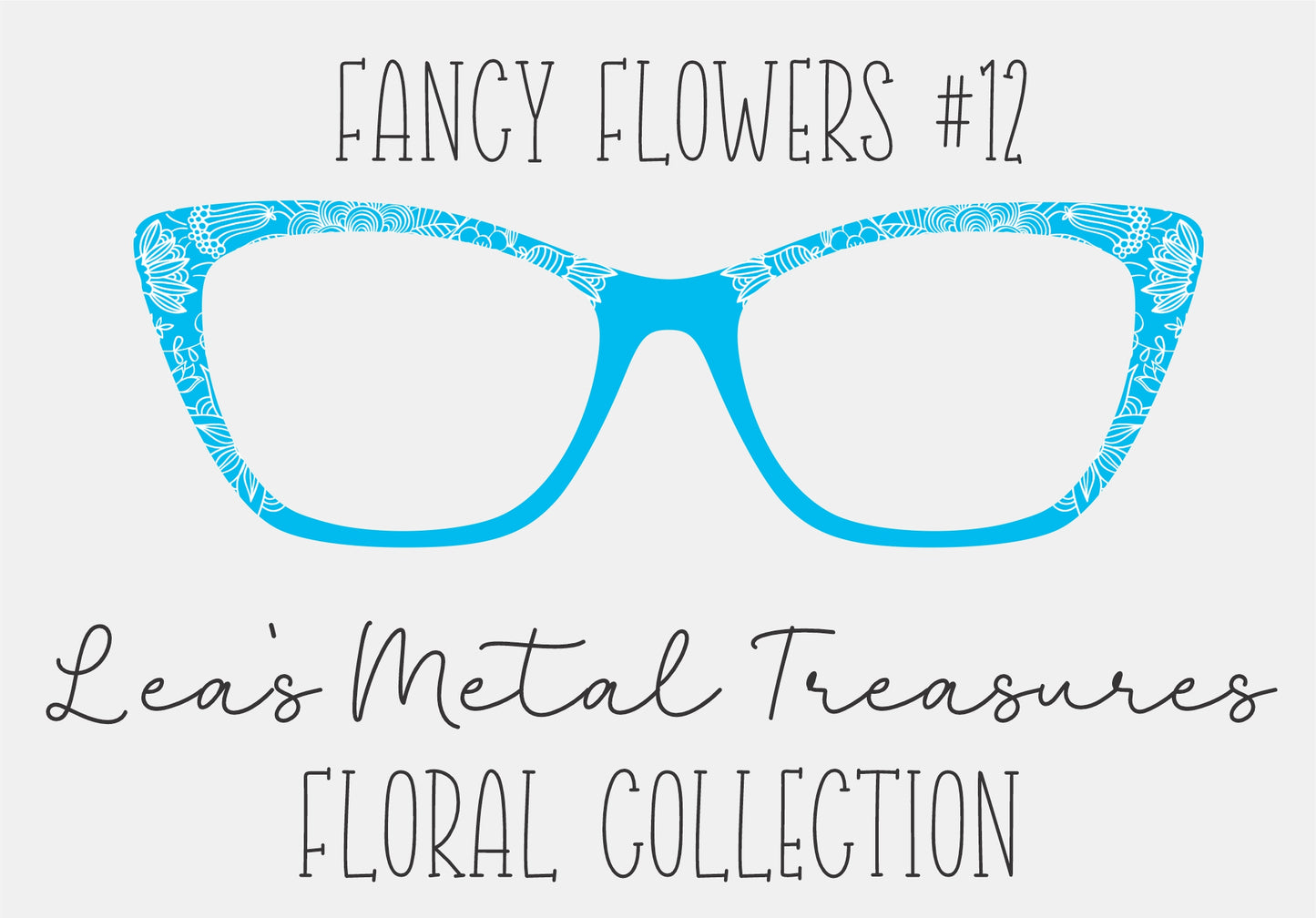 Fancy Flowers 12 Eyewear Frame Toppers COMES WITH MAGNETS