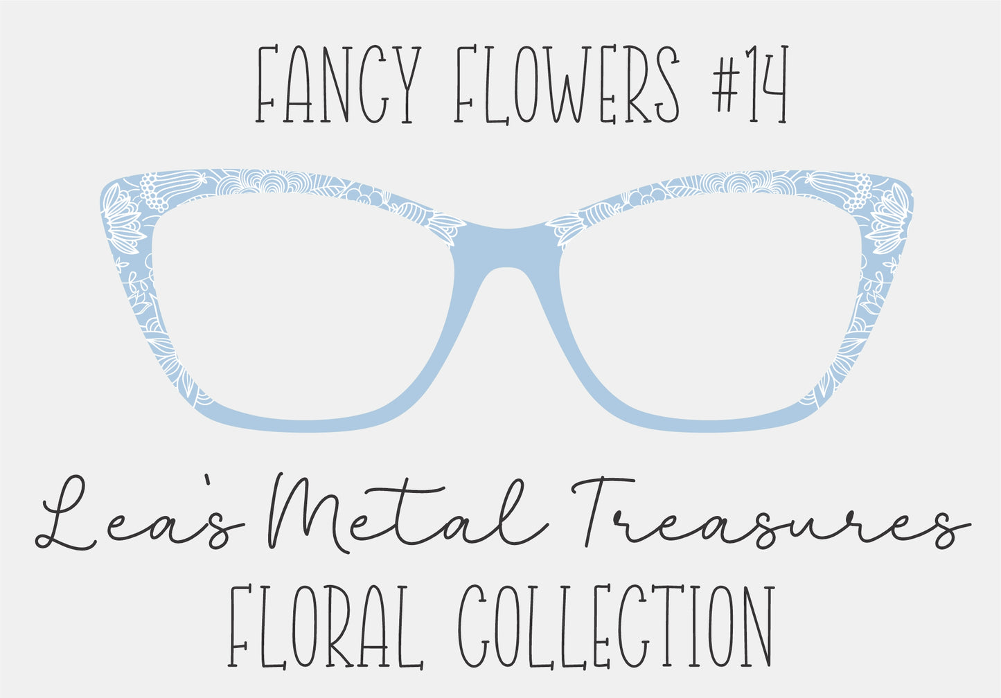 Fancy Flowers 14 Eyewear Frame Toppers COMES WITH MAGNETS