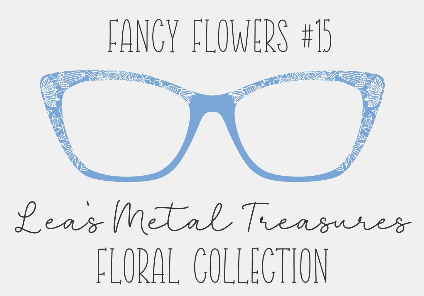 Fancy Flowers 15 Eyewear Frame Toppers COMES WITH MAGNETS