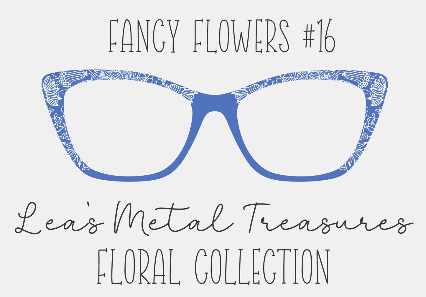 Fancy Flowers 16 Eyewear Frame Toppers COMES WITH MAGNETS