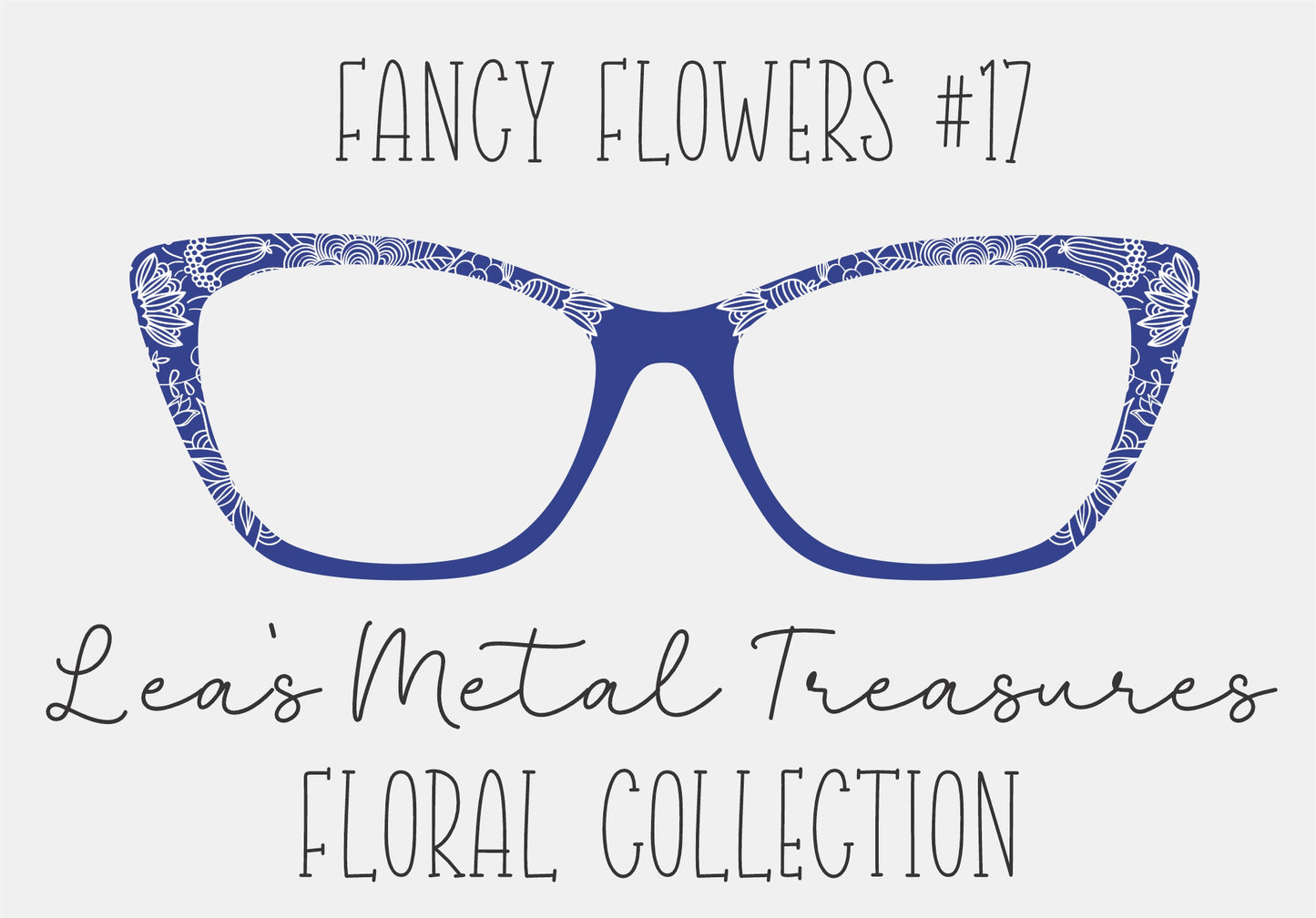 Fancy Flowers 17 Eyewear Frame Toppers COMES WITH MAGNETS