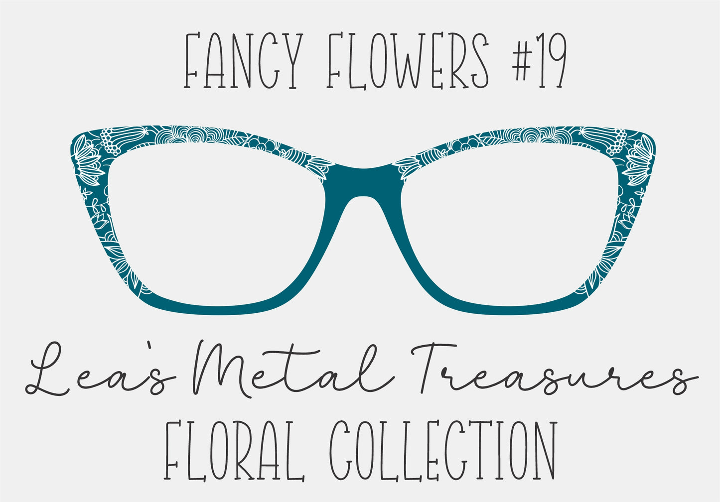 Fancy Flowers 19 Eyewear Frame Toppers COMES WITH MAGNETS