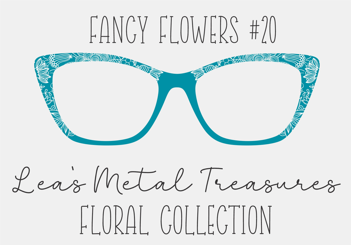 Fancy Flowers 20 Eyewear Frame Toppers COMES WITH MAGNETS