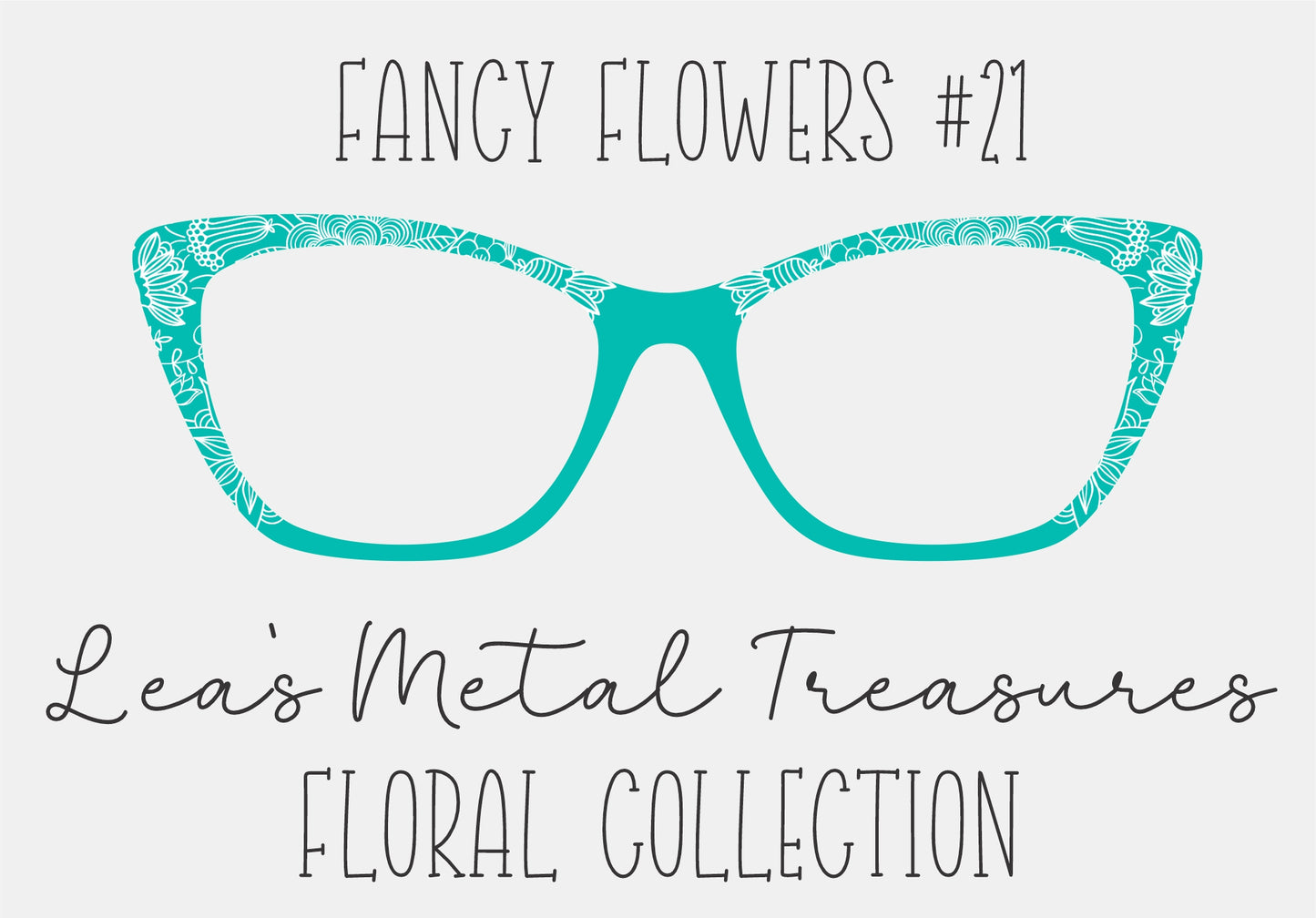 Fancy Flowers 21 Eyewear Frame Toppers COMES WITH MAGNETS